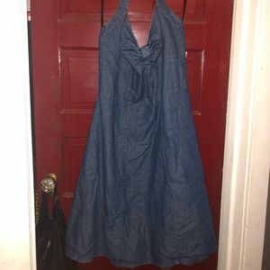 Torrid denim halter dress